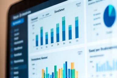 Tableau de bord de données éducatives avec des graphiques de performance.